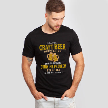 Thank You Craft Beer Breweries Men's Graphic Shirt